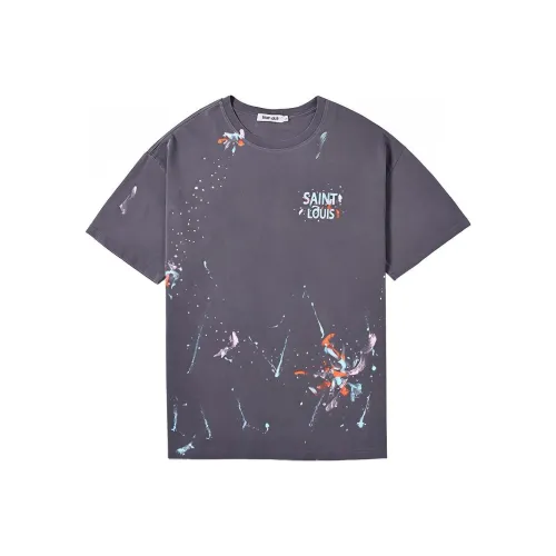 SSSAINT LOUIS Серый Унисекс Т-рубашки