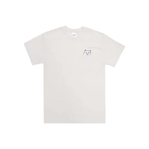 RIPNDIP совместная брендированная Бежевая Мужская T-Рубашка