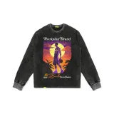 Чёрный винтажный с длинным рукавом