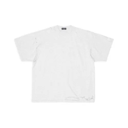 Balenciaga T-Shirt Loose Fit Unisex Gray Баленсиага T-рубашка свободного кроя унисекс серого цвета