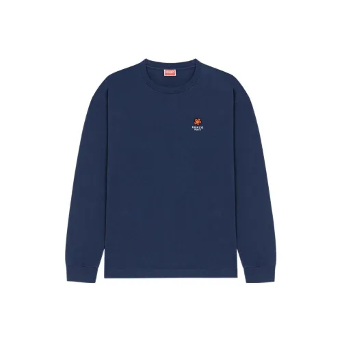 KENZO Boke Flower Series Темно-синие Мужские T-рубашки