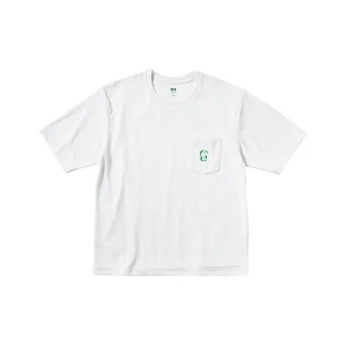 UNIQLO Белая унисекс футболка