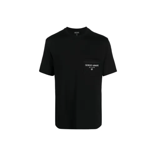 GIORGIO ARMANI Мужские черные T-рубашки