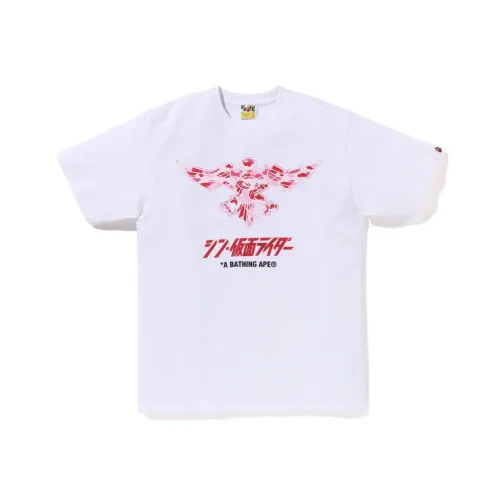 A BATHING APE Bape X Новый Камен Райдер Co Бренд Унисекс Футболка