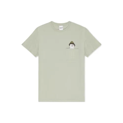 RIPNDIP совместная брендированная Бежевая Мужская T-рубашка