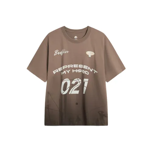 Подкладка Badfive T-Shirt Унисекс Коричневый цвет грибов Краситель