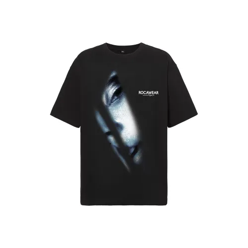 ROCAWEAR Черная унисекс футболка