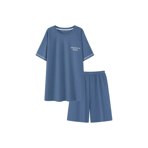 Городская красота Pajama Комплект Мужской Темно-Небесно-Синий