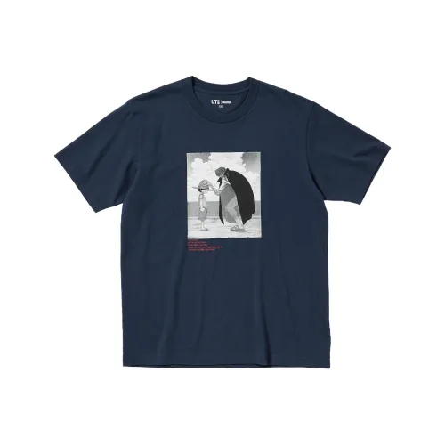 UNIQLO x One Piece Фильм Красный T Рубашка Мужская Морской синий