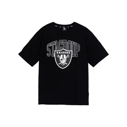 NFL X STA Co Branded Series Черные Унисекс Футболки