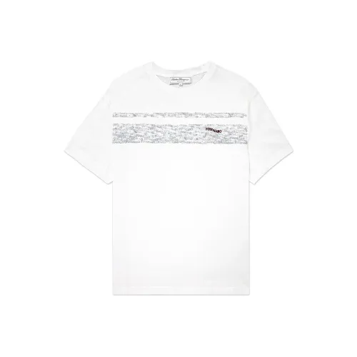 Ferragamo Белая Мужская T-Рубашка