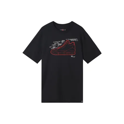 JORDAN Черные Мужские T-Рубашки