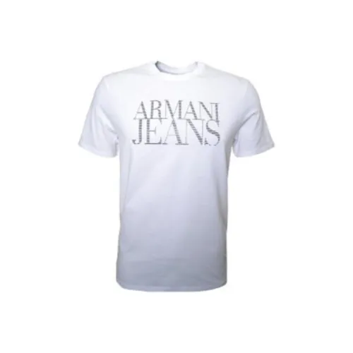 ARMANI JEANS Белый Мужской T-Рубашки