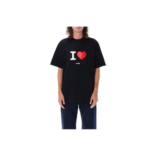 MSGM Черные Мужские T-Рубашки