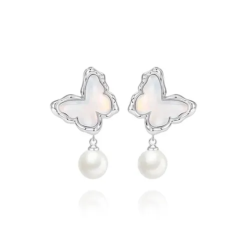 PZA Серьги-гвоздики из серебра 925 пробы женские