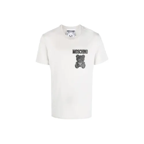 MOSCHINO Белая Мужская T-Рубашка