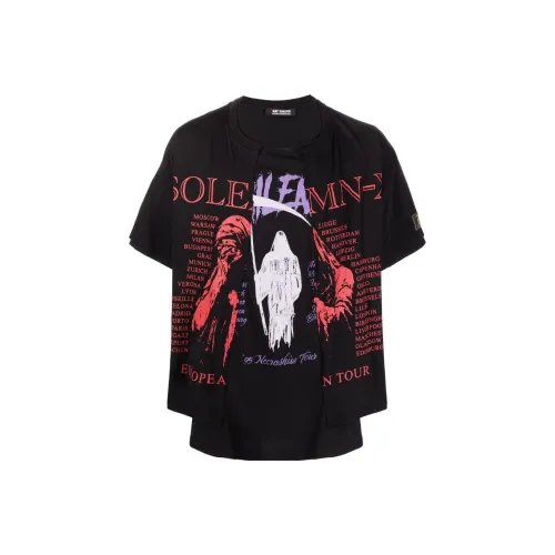 Raf Simons Черные Мужские T-Рубашки