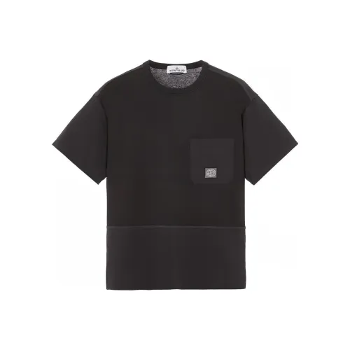 STONE ISLAND Рубашка Мужская Черная