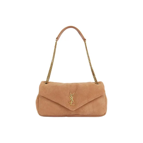 SAINT LAURENT Calypso Овечья кожа Сумка через плечо Средняя Женская Хаки