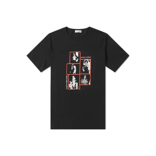 SAINT LAURENT SS23 T-Shirt Мужской Черный