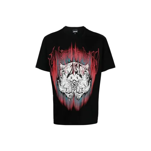 Just Cavalli Черные Мужские T-Рубашки