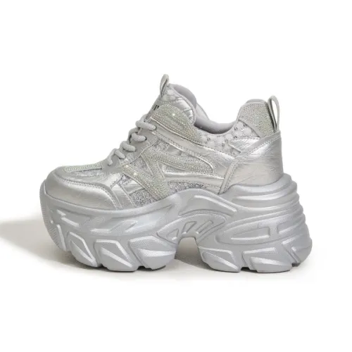 Milan Love Song Дышащий Легкий Увеличение Высоты Низкий Топ Толстая Подошва Кроссовки Женские