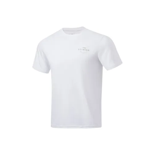 LINING Fitness Series T-Shirt Мужской Стандартный Белый