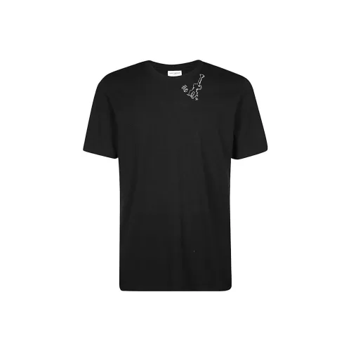 SAINT LAURENT SS23 T-Shirt Мужской Черный