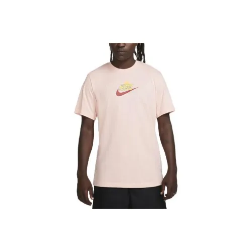 nike Sportswear T-Shirt Мужская Отбеленный Коралловый