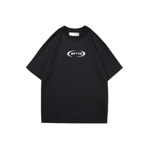SFTTR Прямой крой T-рубашка Унисекс Черный