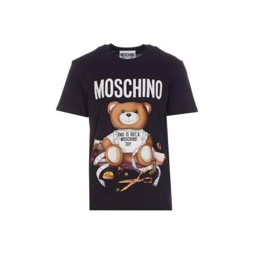 MOSCHINO Мужские синие футболки