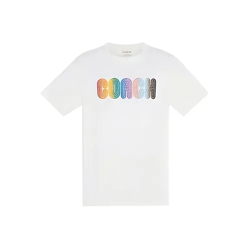 COACH Белая Мужская Футболка
