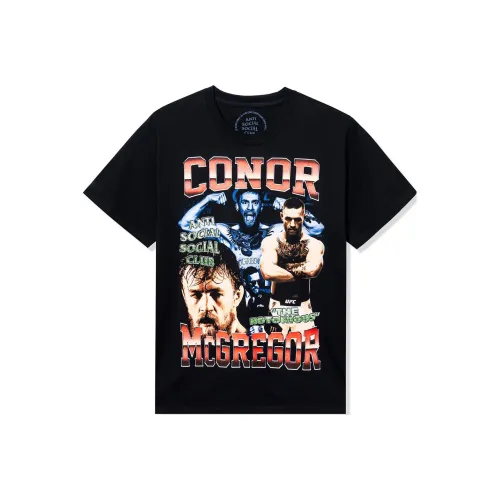 ANTI SOCIAL SOCIAL CLUB ASSC X UFC SS23 Co Брендированные SERIES Черные Унисекс Рубашки T