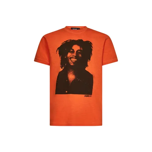 DSQUARED 2 T-Shirt Мужской Оранжевый