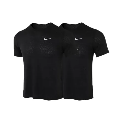 Nike Dri Fit MILER Бег Т-Рубашка Мужская 2 упаковки черный