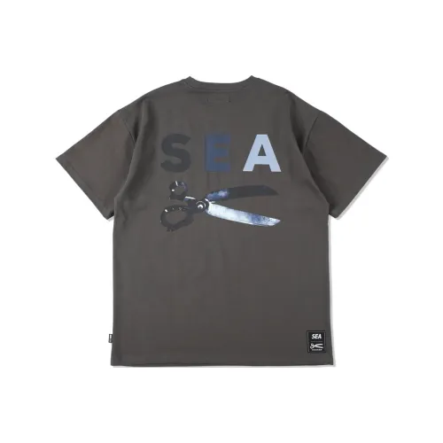 DENHAM × Wind And Sea SS23 Co Branded SERIES Угольно-черный Унисекс T Рубашки