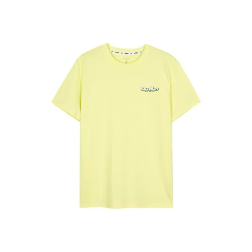 Skechers Т-рубашка с оборванным плечевым краем Унисекс Свежий Грушево-желтый