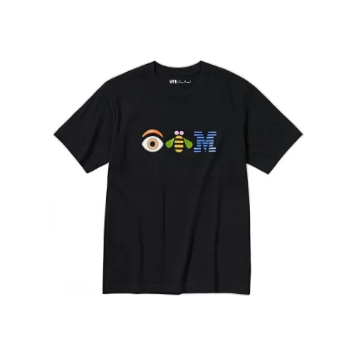 UNIQLO Черная унисекс футболка