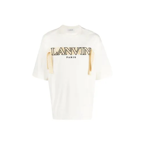 Lanvin Белая Мужская T-Рубашка