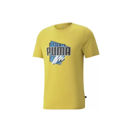 PUMA SUMMER GRAPHIC T-Shirt Рубашка Мужская Желтая