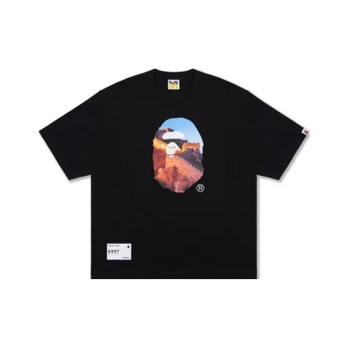 A BATHING APE Bape Ape World Series SS23 Рукав с оборванным плечом T-рубашка Мужская