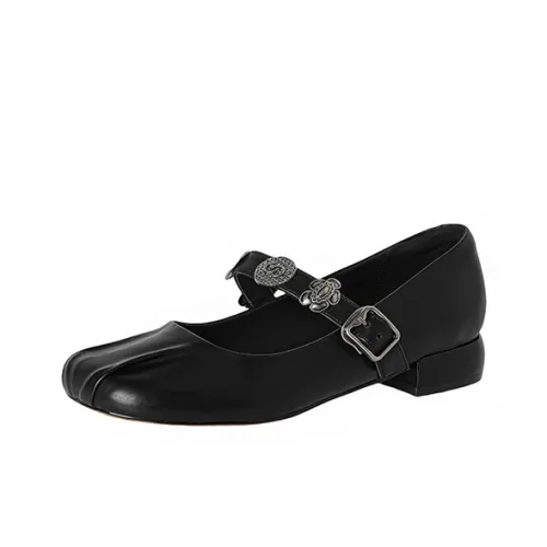 Hongyanglin Квадратный каблук Туфли Мэри Джейн Женские