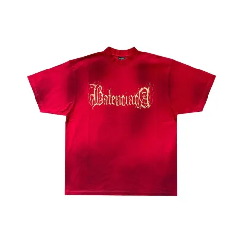 Balenciaga T-Shirt Loose Fit Men's Red