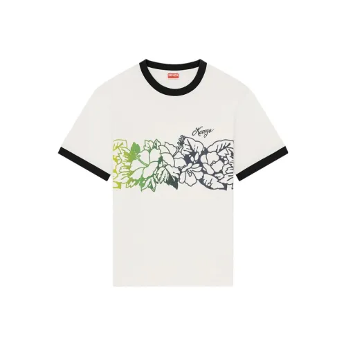 KENZO ALOHA FLOWER TATTOO Белая Унисекс Футболка