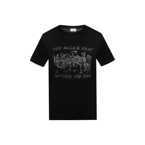 SAINT LAURENT SS23 T-Shirt Мужской Черный