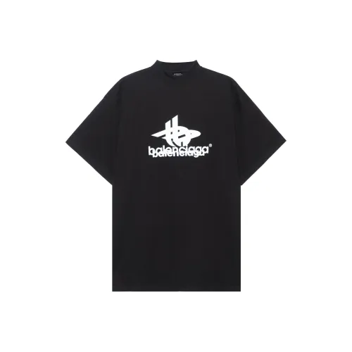 Balenciaga T-Shirt Loose Fit Unisex Black Баленсиага T-рубашка свободного кроя унисекс черная