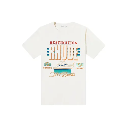 RHUDE Белая Мужская T-Рубашка