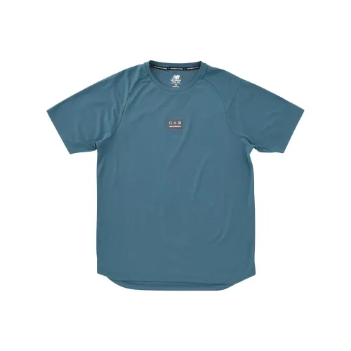 New Balance совместный бренд Бирюзовый Мужской T-рубашка