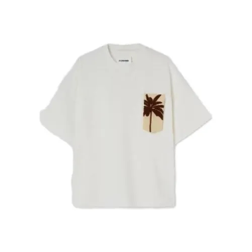 JIL SANDER Белая Мужская T-рубашка