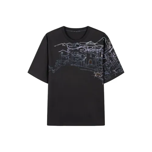 DAVID NAMAN Черные Мужские T-Рубашки